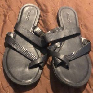Aldo black sandal Size 7